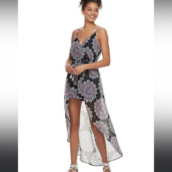 Floral Black Jumpsuit - Picture 1 of 11